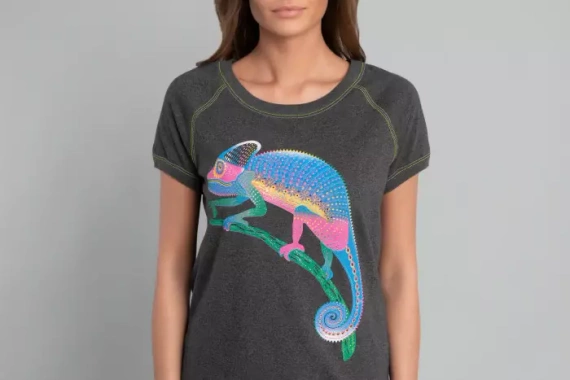 Camicia da notte Volta a maniche corte Moda italiana - melange scuro/verde