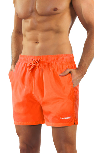 Sesto Senso costume da bagno uomo shorts mare ad asciugatura rapida tasche orange