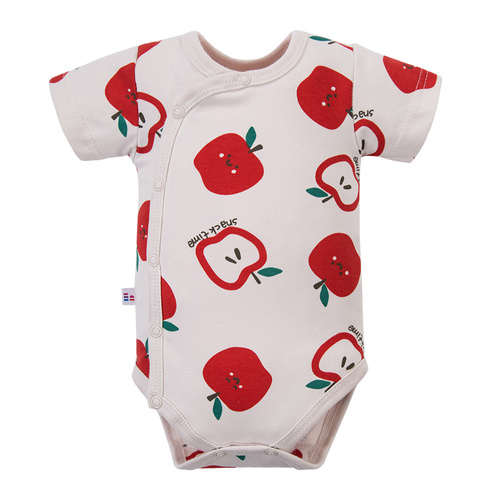 Body neonato Eevi Snack Time manica corta cotone elastico comodo