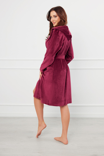 Akara Accappatoio da donna Moda Italiana - marrone