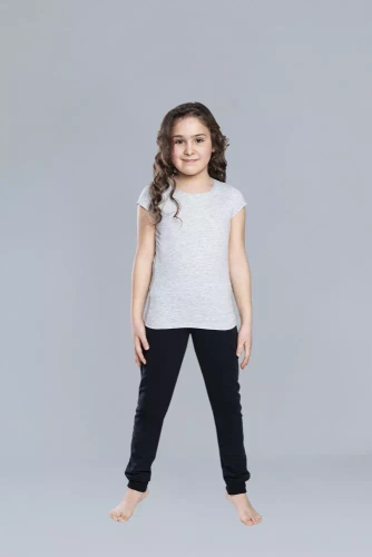 T-shirt Tola per bambina, manica corta Moda italiana - melange