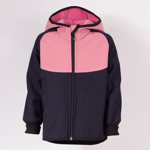 229040 Nicol Giacca softshell bambini con pile, cappuccio, riflettente - rosa