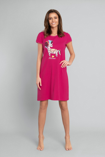 Camicia da notte pazza a maniche corte Moda italiana - cremisi