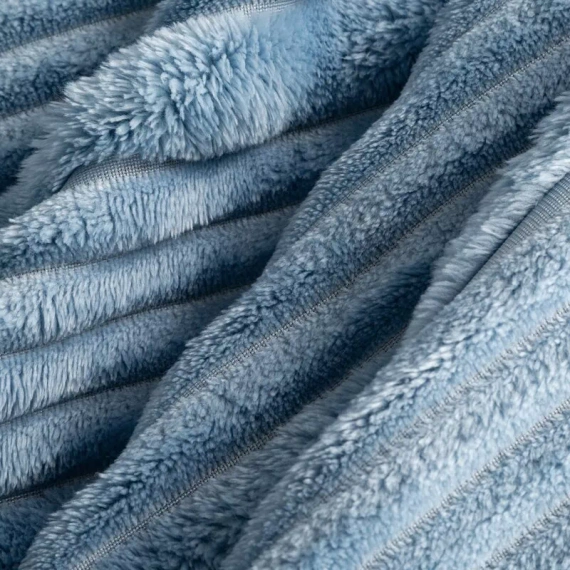 Coperta copriletto Nina 220x200 flanella 3D morbida Eurofirany 300 GSM blu