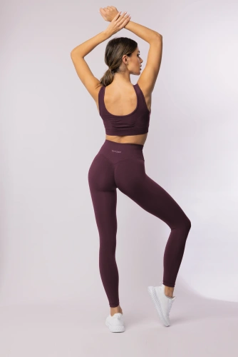 Leggings da donna SPAIO Flex Innergy 2.0 plum - senza cuciture, supporto al recupero