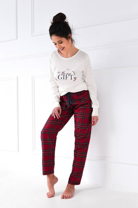 Pigiama da donna Maribel Interlock Sensis - crema