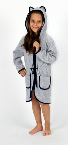 374 / 375 Accappatoio per bambini Desiree - grigio
