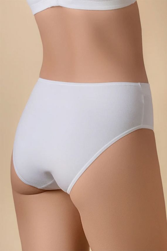 Selene Blanca Slip in Cotone Bianco Vita Alta Comfort Classico