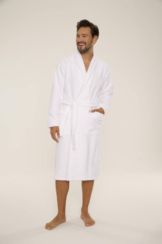 735 Vestaglia da uomo Manuele De Lafense - bianco