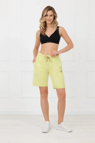 Pantaloncini corti da donna Kaori Italian Fashion gialli