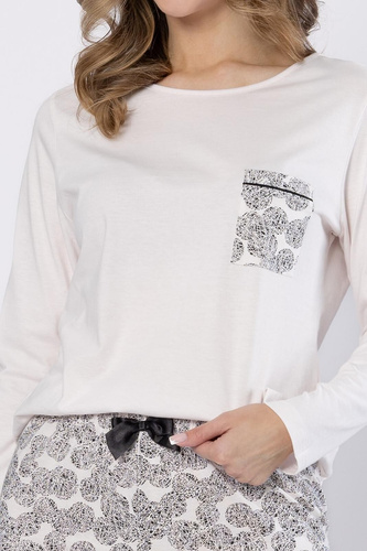 Baśka 1698 Pigiama Leveza nero - classico, due pezzi, confortevole