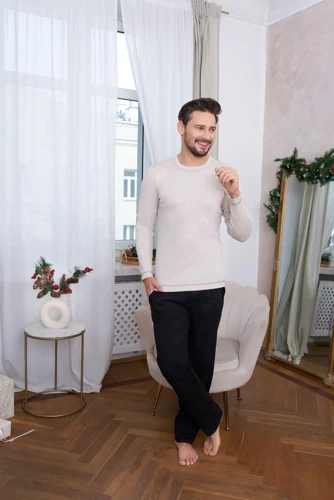 Zermat Pigiama uomo manica lunga, pantalone lungo Moda italiana