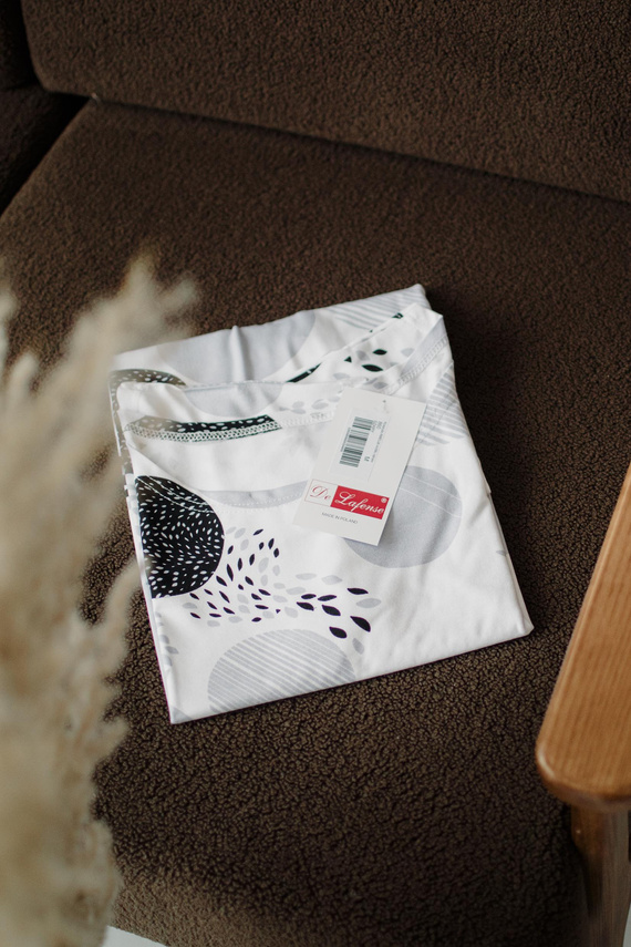 860 Camicia da notte Amelia De Lafense - manica corta, morbida viscosa - grigio