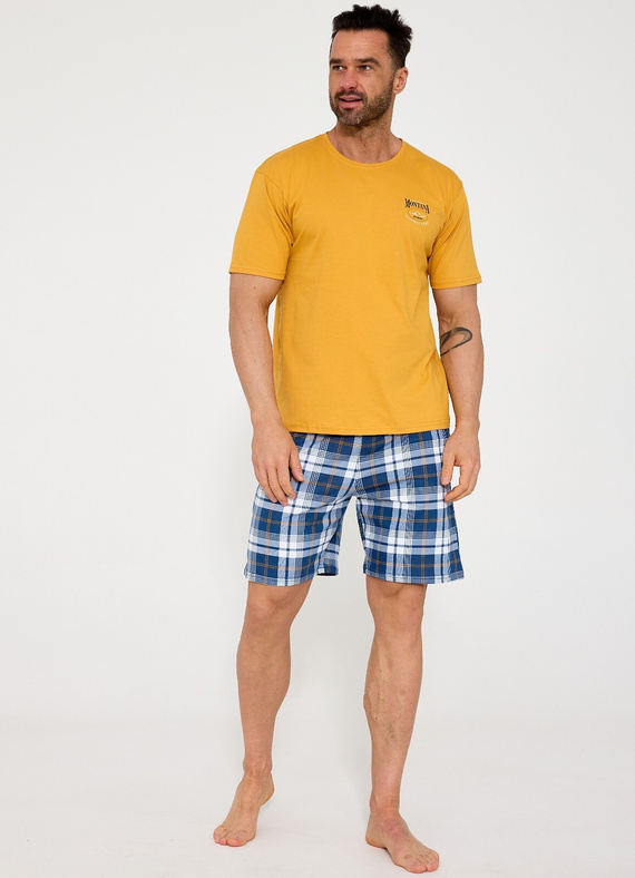 Pigiama uomo Cornette 326/213 Montana 2 100% cotone manica corta