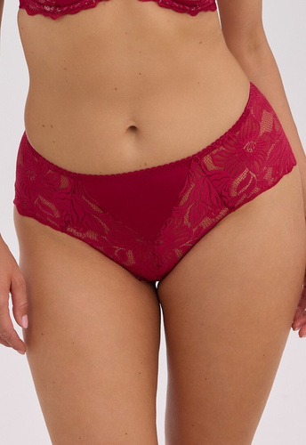 Gaia Mary GFP 1372 Slip classici in microfibra con pizzo bordeaux