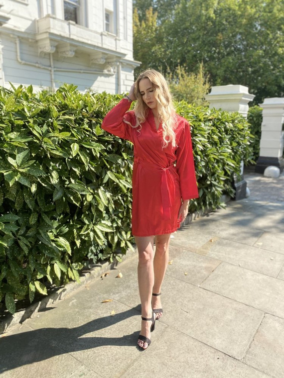 797 Vestaglia classica da donna Forex - rosso