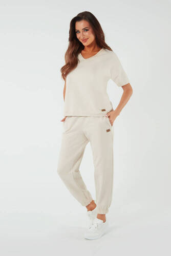 Madri Pantaloni donna Moda italiana - beige