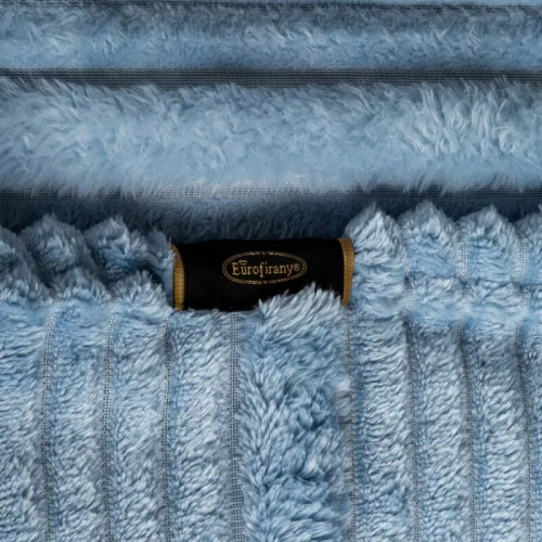 Coperta copriletto Nina 220x200 flanella 3D morbida Eurofirany 300 GSM blu