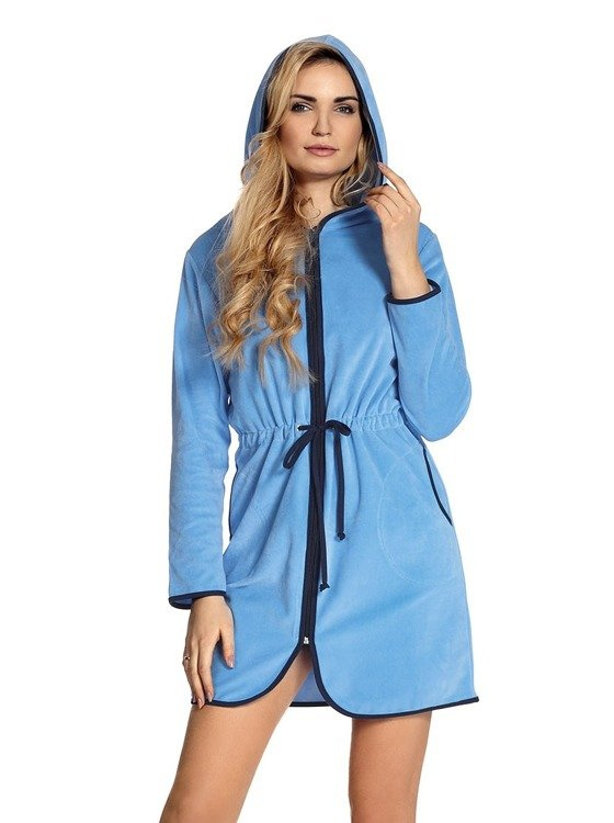 313 Desiree Accappatoio da donna De Lafense - azzurro