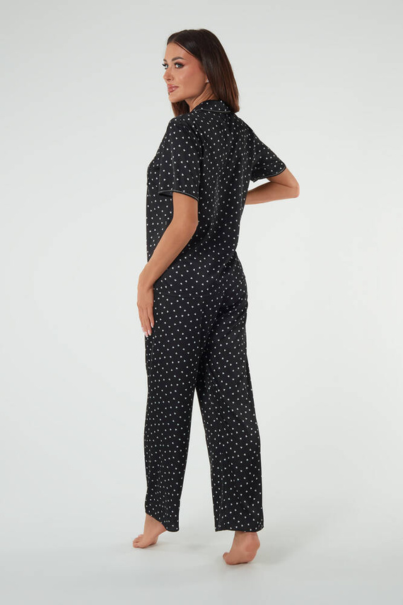 Ria Pigiama donna manica corta, pantaloni lunghi Moda italiana - stampa