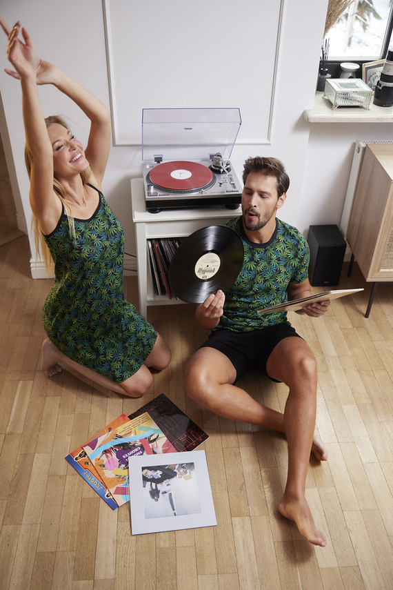 Camicia da notte, cinturino stretto Moda italiana - stampa