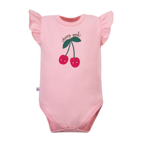 Body neonato Eevi Cherry manica corta cotone elastico comodo