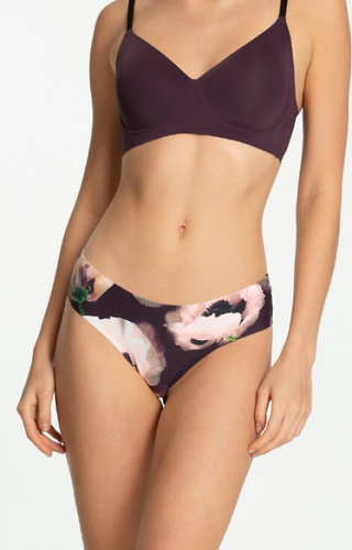 Julimex Velvet Bloom Tanga Brasil, slip bikini con motivo floreale