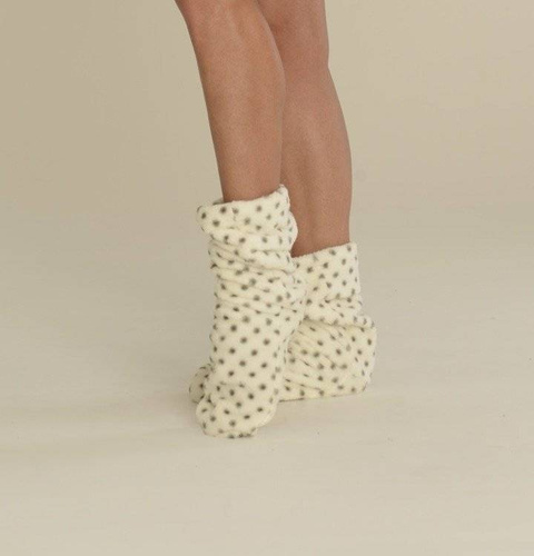 553/554 Calzini Wellsoft Smooth De Lafense - ecrù a piccoli punti