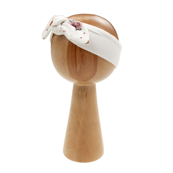 216065 Fascia Lala Nicol - cotone crema con grande fiocco