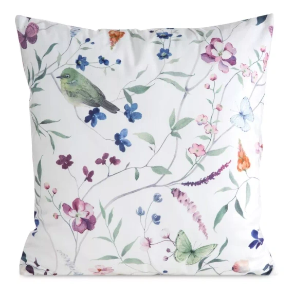 Fodera cuscino 45x45 Mink 36 Eurofirany velluto fiori