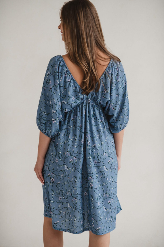 Milk Sun Abito per la gravidanza e l'allattamento Milk&Love abito blu a fiori