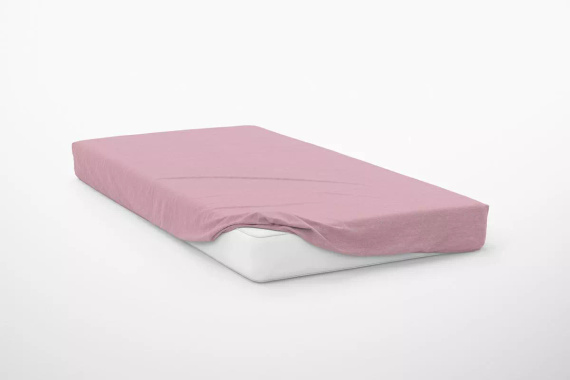 Lenzuolo con angoli in microsatin Poly Detexpol liscio e pratico pastel pink