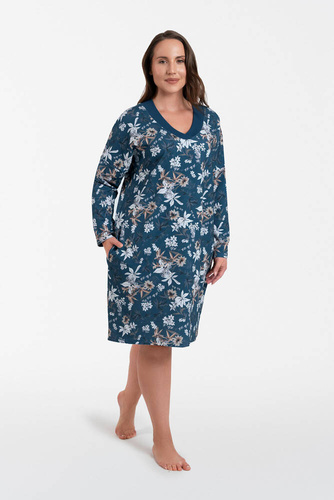 Nikjana tunica da donna a maniche lunghe Moda italiana - stampa