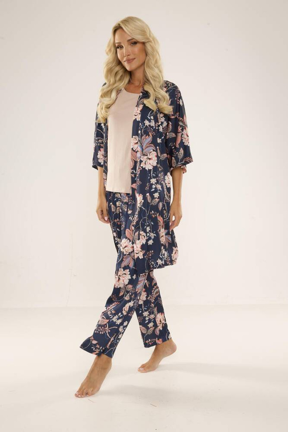 722 Lurdes Pigiama da donna De Lafense - blu navy