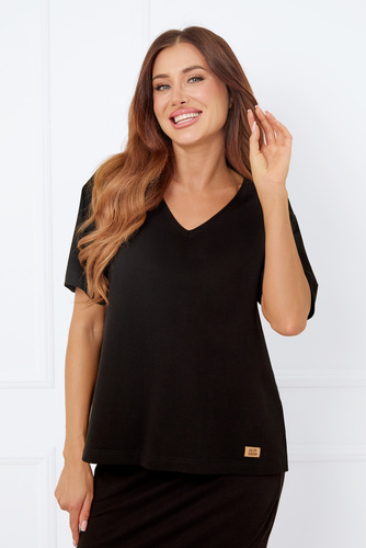 Caro Camicetta a maniche corte Moda italiana - nero
