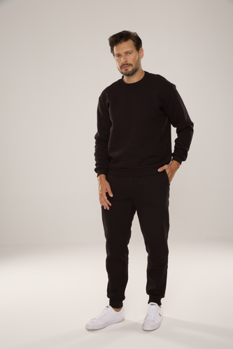 813 Indigo Tuta da uomo di De Lafense - nero