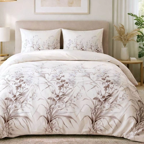 31513/1 Biancheria da letto Flannelove Darymex beige dandelions- set, 100% cotone, caldo e morbido