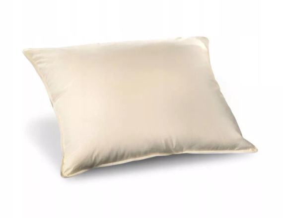 Cuscino in piuma 0,7 kg AMW - imbottitura naturale, inserto in 100% cotone, colore ecrù