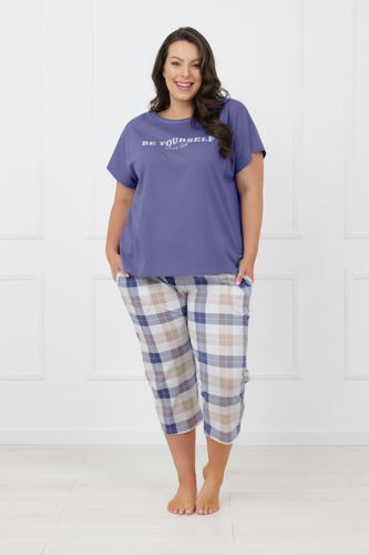 Pigiama donna Rima Italian Fashion 100% cotone manica corta 3/4