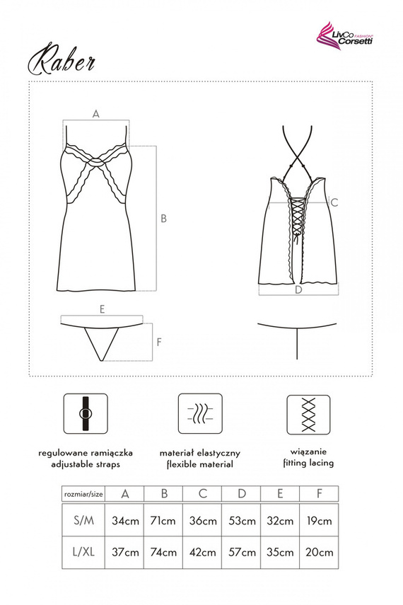 Raber Coffee LC 90579 LivCo Corsetti Set due pezzi da donna per il caffè fashion