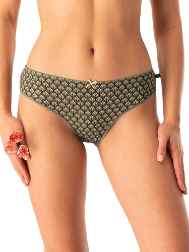 Mutandine da donna LPR 737 Key green - cotone, confezione da 2 pezzi in scatola, comode e classiche