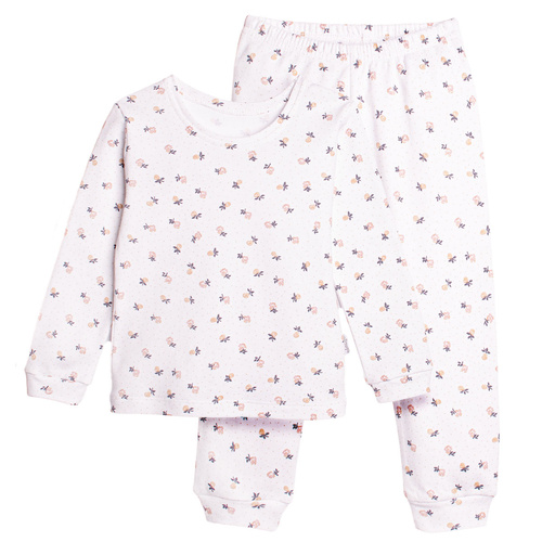 Nicol 220036 pigiama bambina 100% cotone morbido comodo fiori