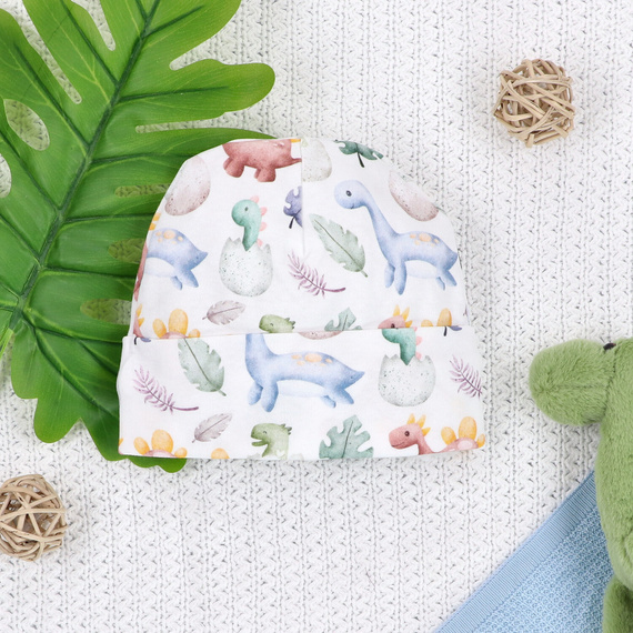 ABN-5580 Cappellino Dino Explorer in cotone organico Nini, morbido e traspirante