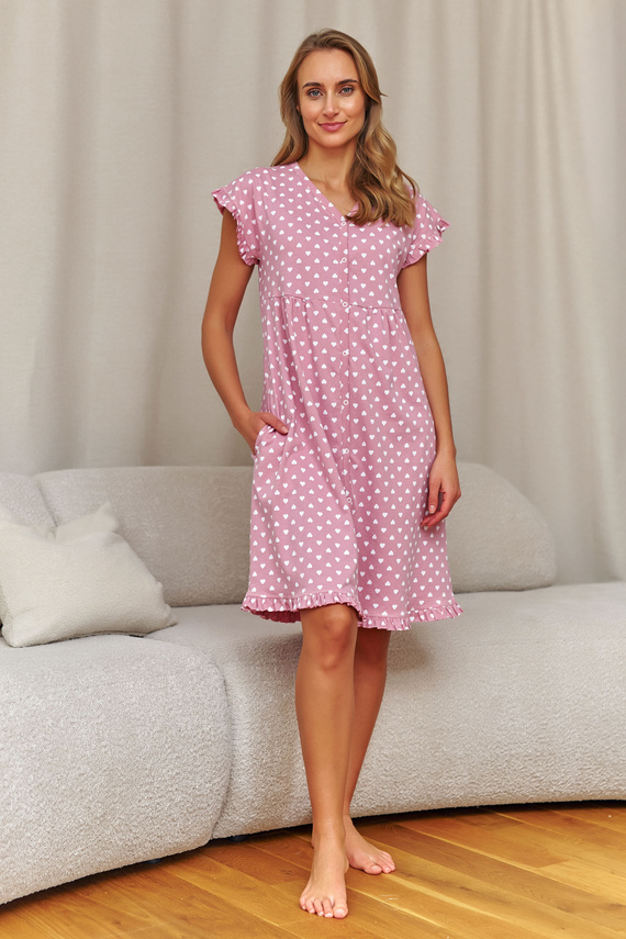 Doctor Nap 7455 camicia da notte allattamento 100% cotone