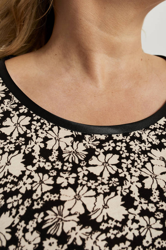 Camicia da notte a maniche lunghe Guyana Donna Moda italiana - stampa