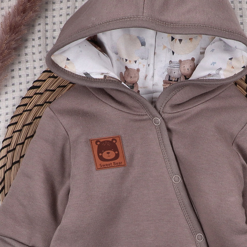 Tutina neonato Nini Organic Balloon Friends– imbottita, 100% cotone bio