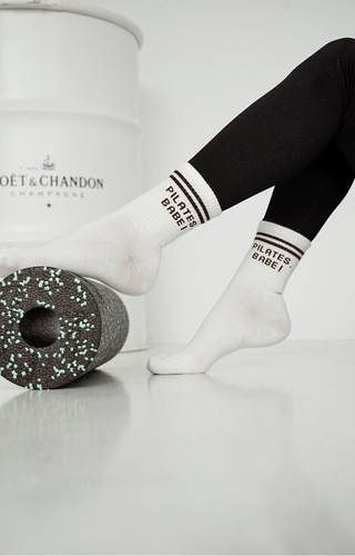 0200-189 Pilates Babe! Calze da donna Milena ecru - cotone