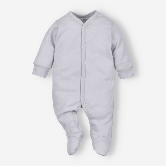 Pigiama neonato NINI ABN-3964 grigio chiaro 100% cotone organico