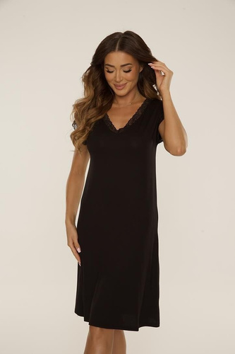 816 Camicia da notte Hazel De Lafense - nero