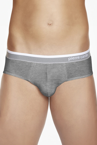 PCU 402 Pierre Cardin grigio - Slip classico da uomo in cotone, comodo da indossare tutti i giorni